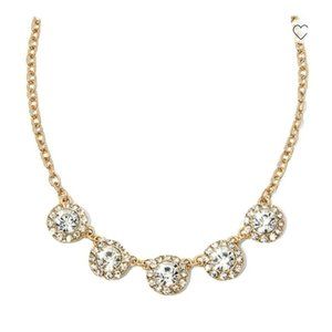 Monet Gold‎ Tone Crystal Accent Necklace 17-19"